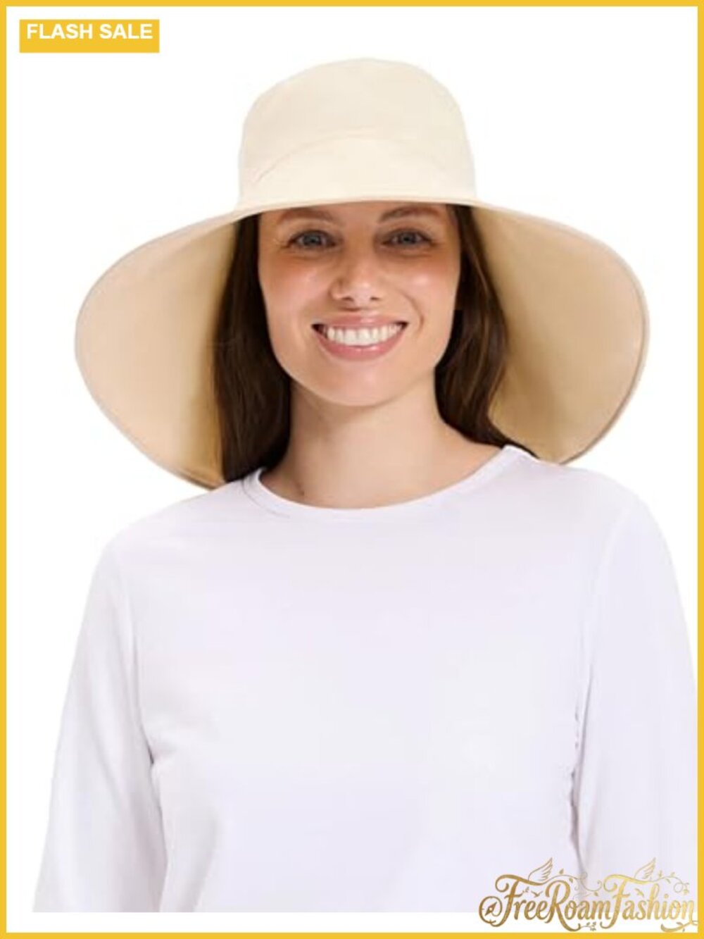 UPF 50+ Women's Wide Brim Sun Hat Packable Breathable Outdoor